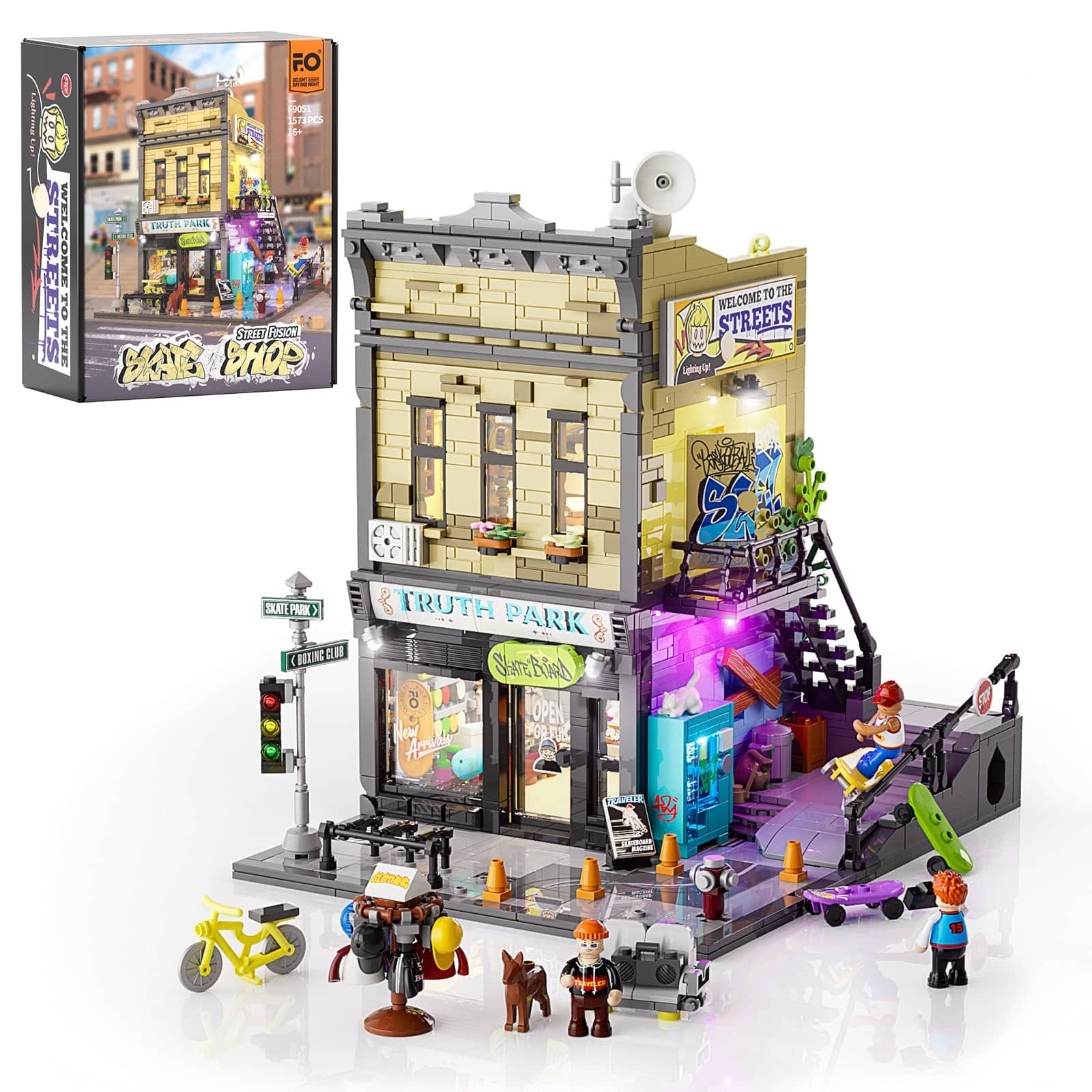 Lumibricks - Skate Shop LED Building Bricks Set, 1573-Piece Modular Street Store Building Kit for Ages 16+ price history on PriceWatchPro