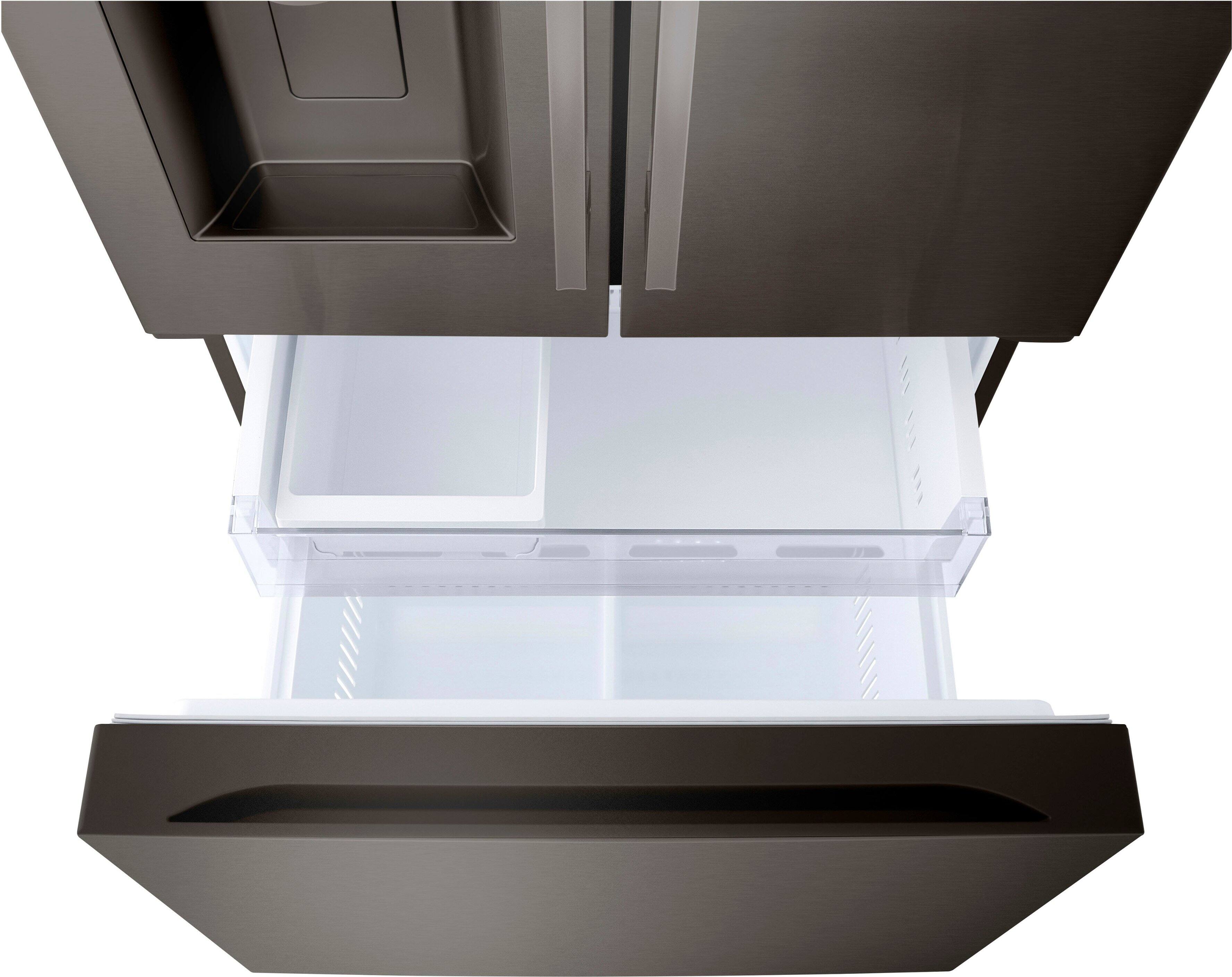 Alt View 19. LG - Standard-Depth MAX 24.5 Cu. Ft. Smart French Door Refrigerator with Dual Ice - PrintProof Black Stainless Steel.