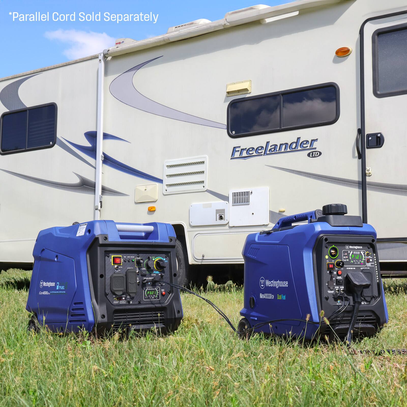 *Parallel Cord Sold Separately

Freelander LTD

Westinghouse

Gen4000i

Dual Fuel