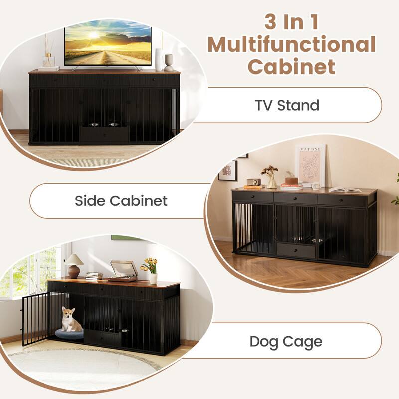 3 In 1 Multifunctional Cabinet

TV Stand

Side Cabinet

Dog Cage