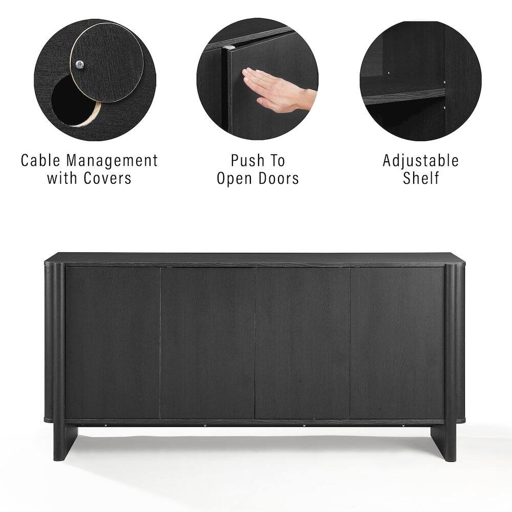 Cable Management with Covers  
Push To Open Doors  
Adjustable Shelf