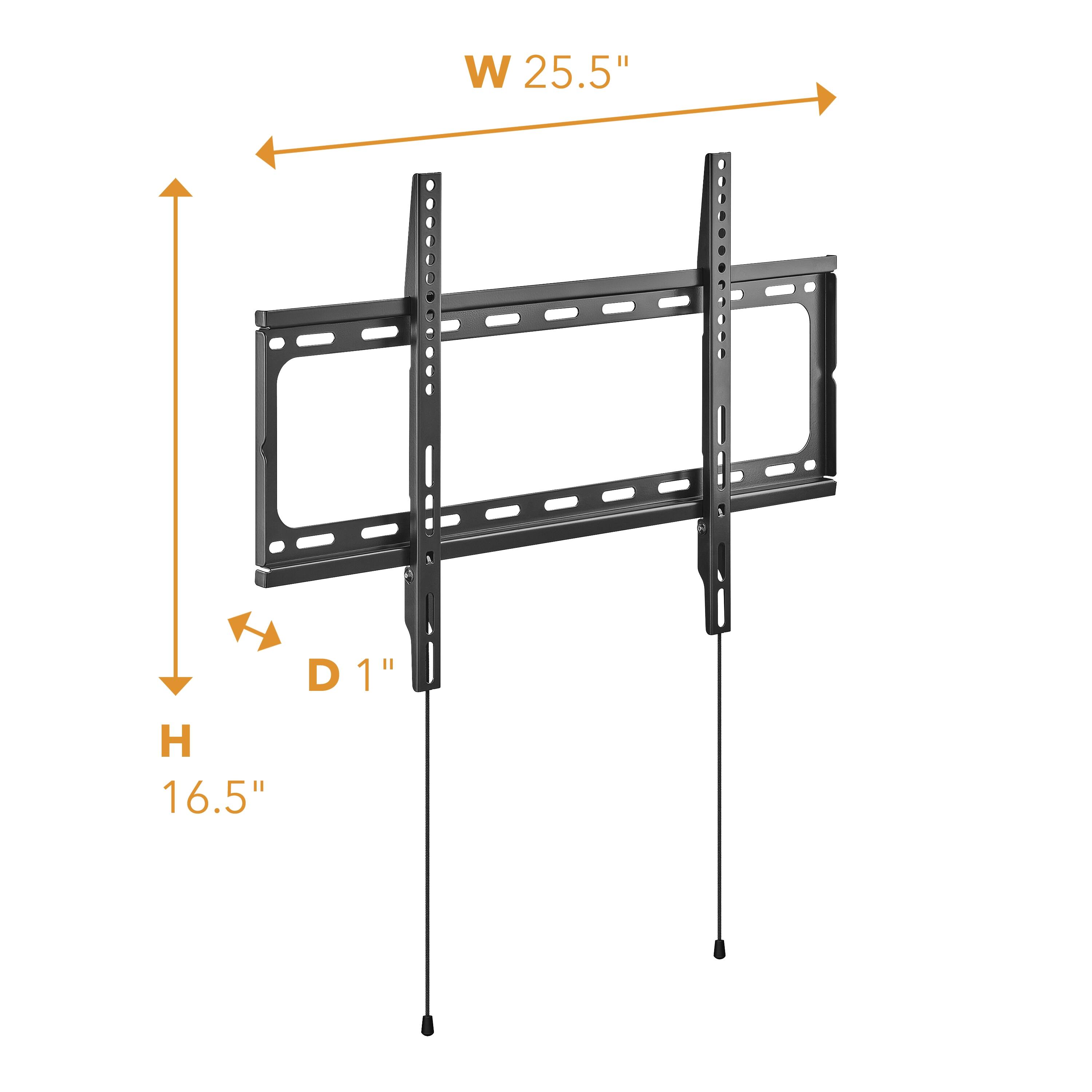 W 25.5" D 1" H 16.5"