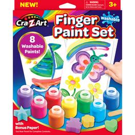 Cra-Z-Art - Washable Finger Paints Set 8 Colors