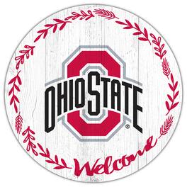 Fan Creations - Ohio State Buckeyes 12" Welcome Circle Sign - Multicolor