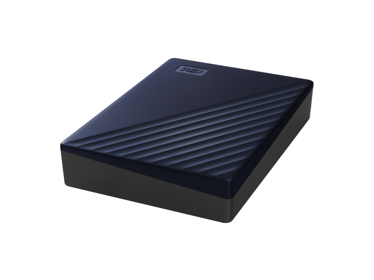 Alt View 2. Western Digital - WD 6TB My Passport for Mac Portable Storage Model WDBK6C0060BBL-WESN Blue - Blue.