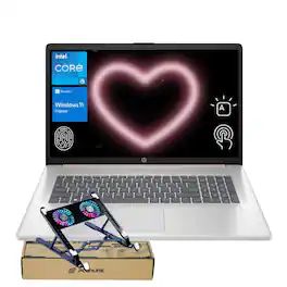 HP - 17.3'' HD+ Touchscreen Laptop - Intel Core i5-1334U - 32GB RAM - 1TB SSD - FP Reader & Backlit KB - PCO Laptop Cooler - Rose