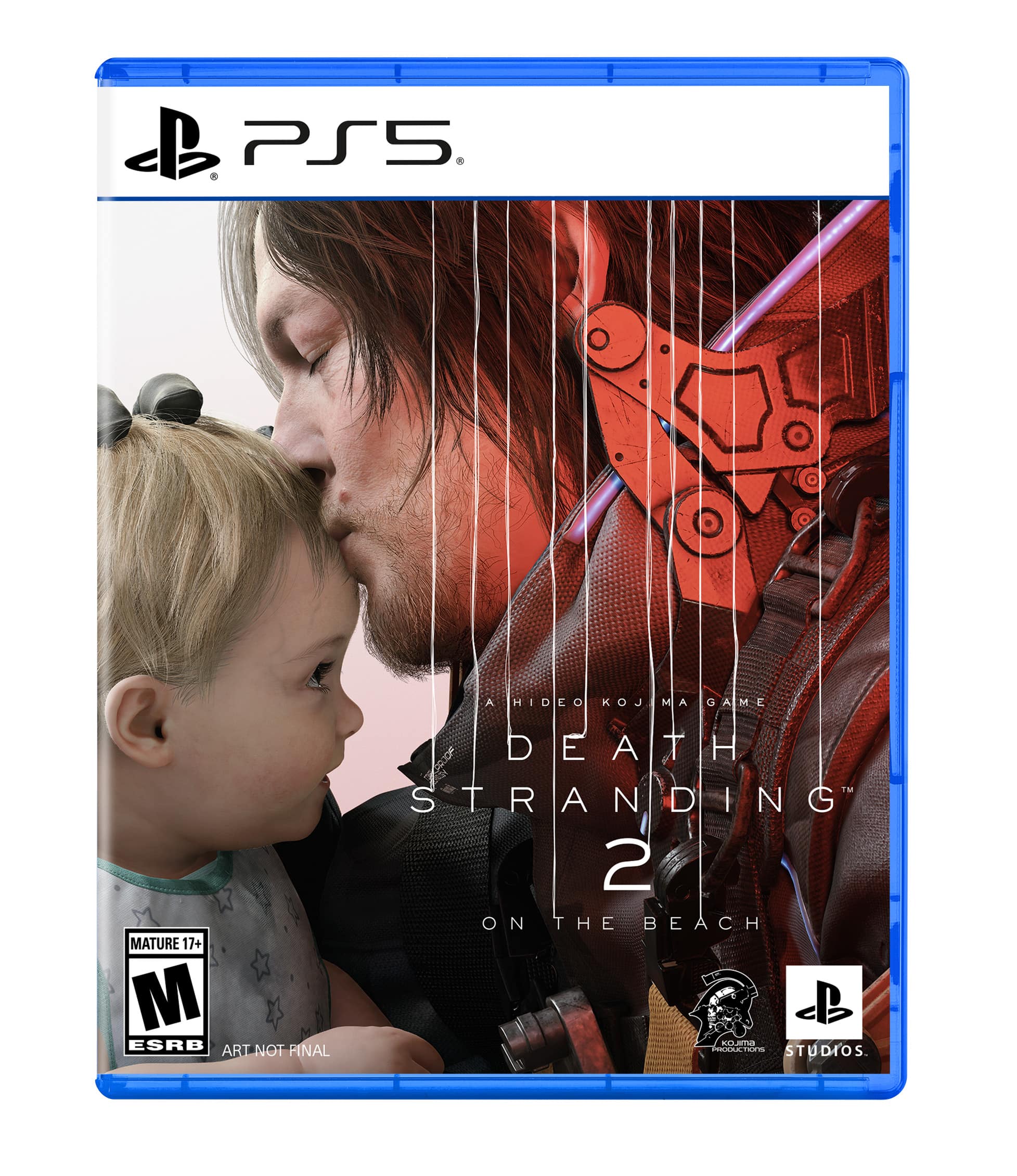 PS5 Death Stranding 2 on the Beach Mature 17+ ESRB rating.
