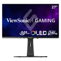 ViewSonic - XG272-2K-OLED 27" OLED QHD 240Hz 0.02ms FreeSync Premium, G-Sync Compatibility Gaming Monitor (HDMI, DP, USB-C) - White - Front_Zoom