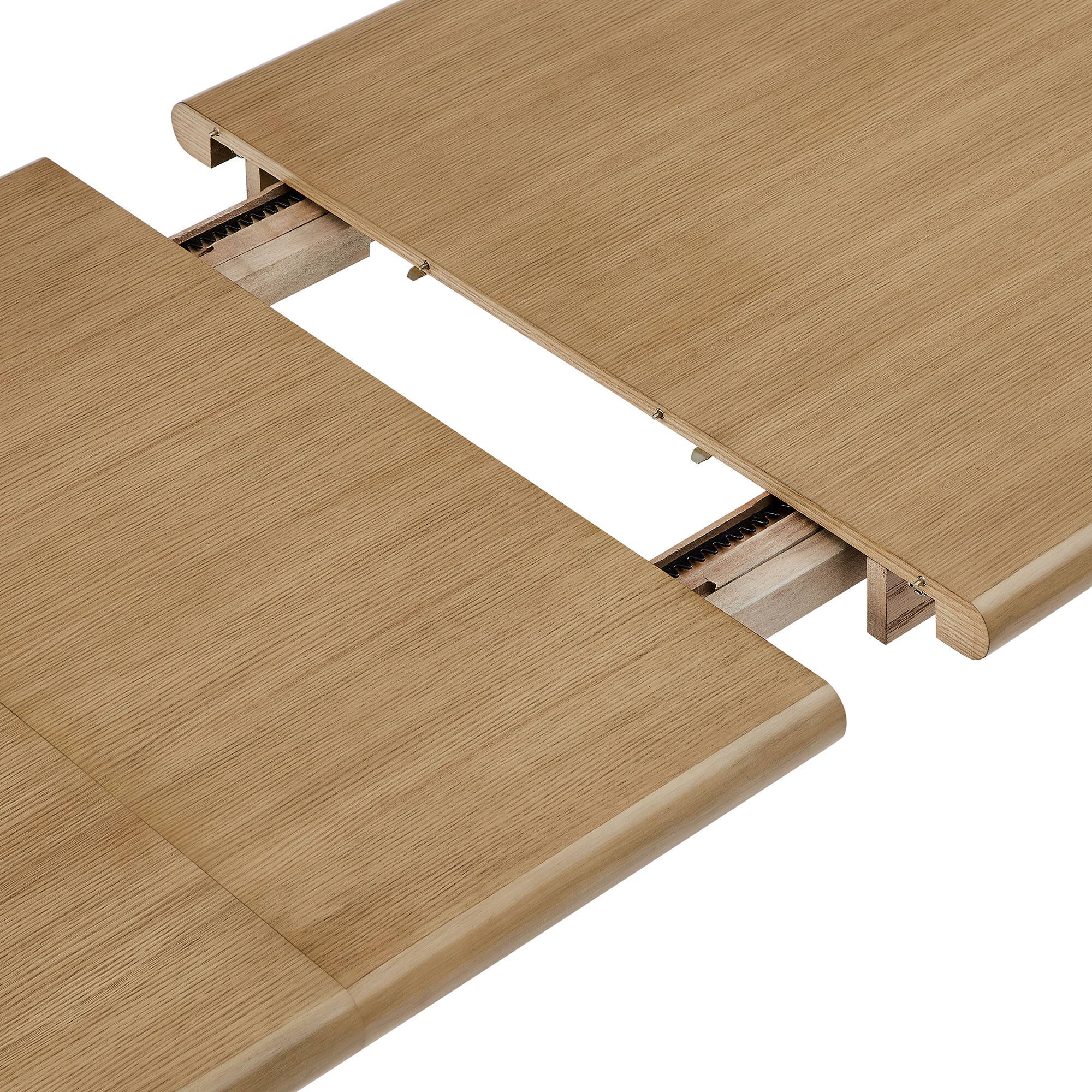 Alt View 3. Modway - Alvia 86"–105" Extendable Rectangular Wood Dining Table by Modway - Weathered Oak.