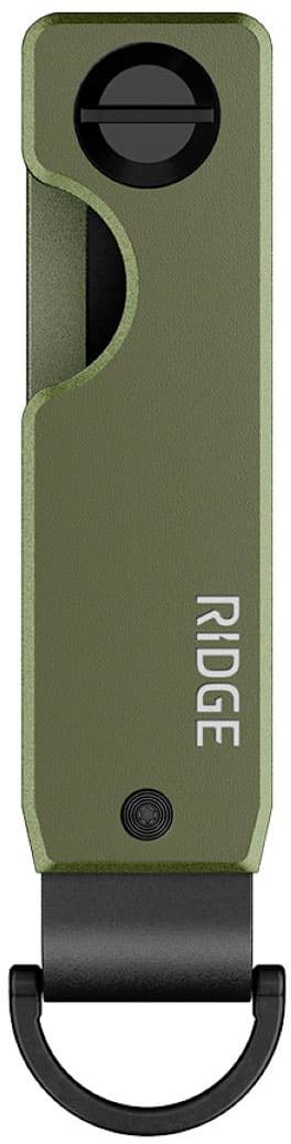 Angle. The Ridge Wallet - KEYCASE - Matte Olive - Matte Olive.