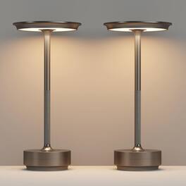 FINEAK - 2-Pack Cordless Rechargeable LED Table Lamps for Indoor/Outdoor - Cafe