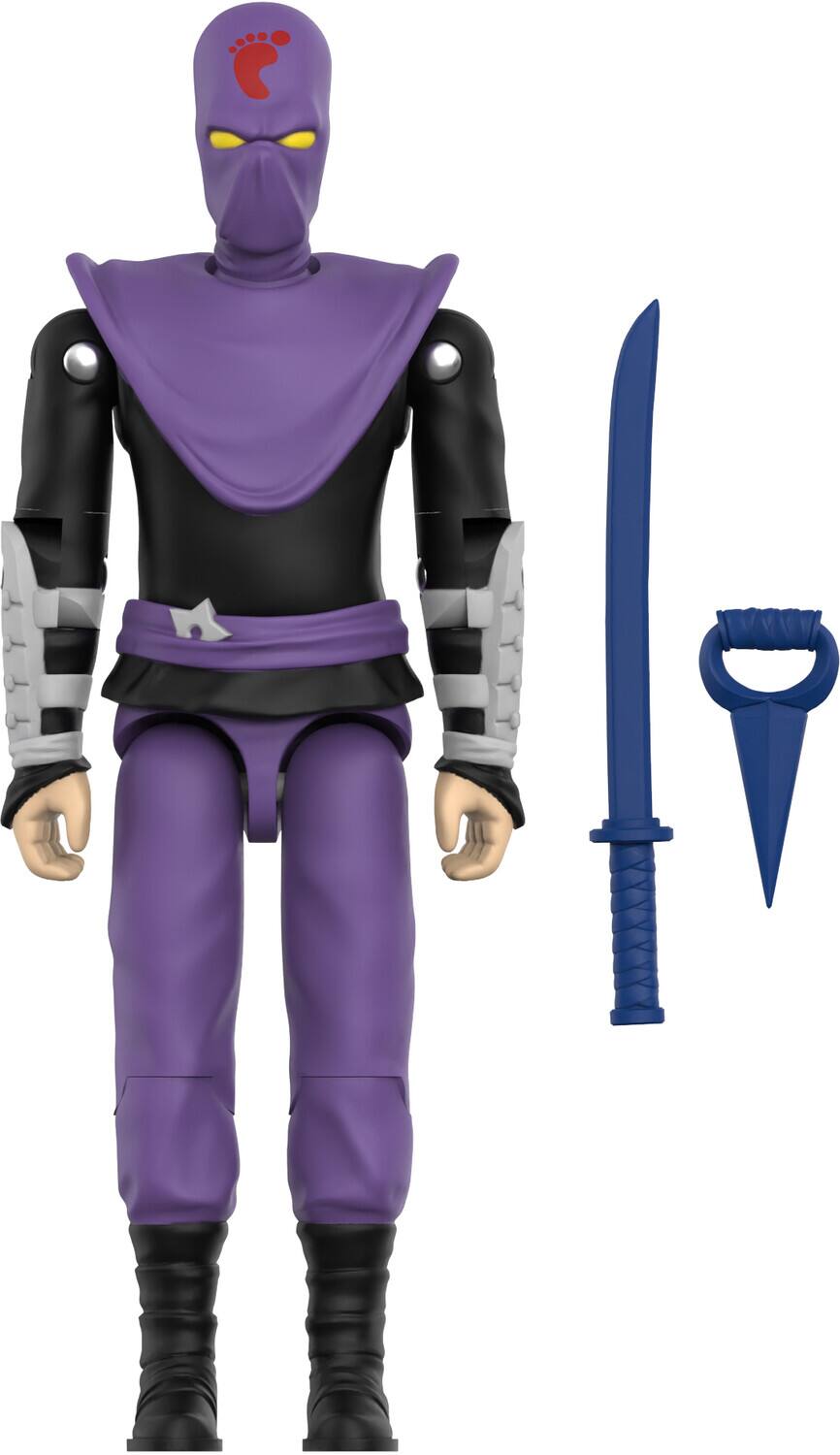 Alt View 2. Super7 - Super7 - Teenage Mutant Ninja Turtles - ReAction+ Wv1 - Foot Ninja (TMNT)   - COLLECTIBLES - Multicolor.