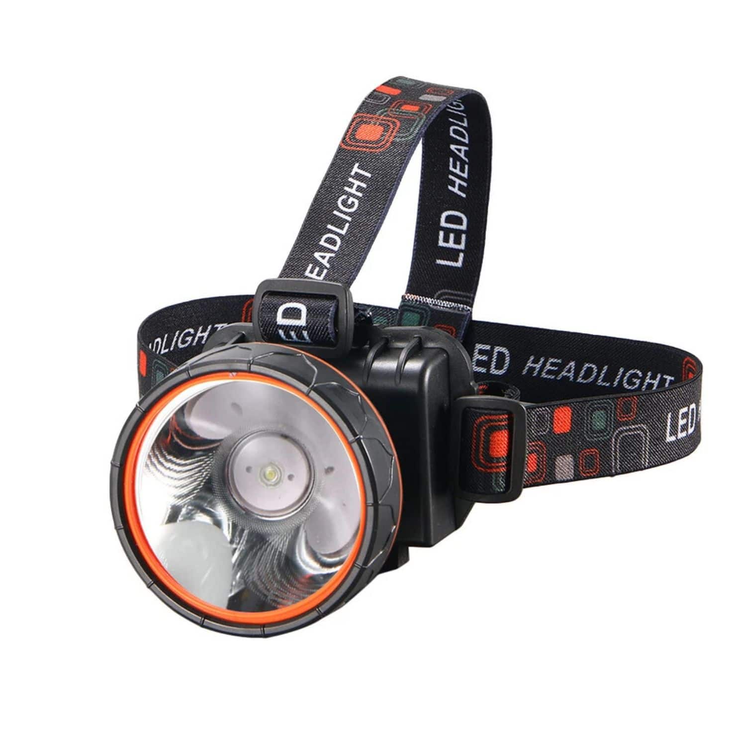 Stock Preferred - Waterproof Rechargeable LED Headlamp – Adjustable Outdoor Headlight for Camping, Hiking, and Hunting