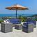 Alt View 4. Costway - 8 PCS Wicker Sofa Rattan Furniture Set Patio Furniture w/ Storage Table - Navy.