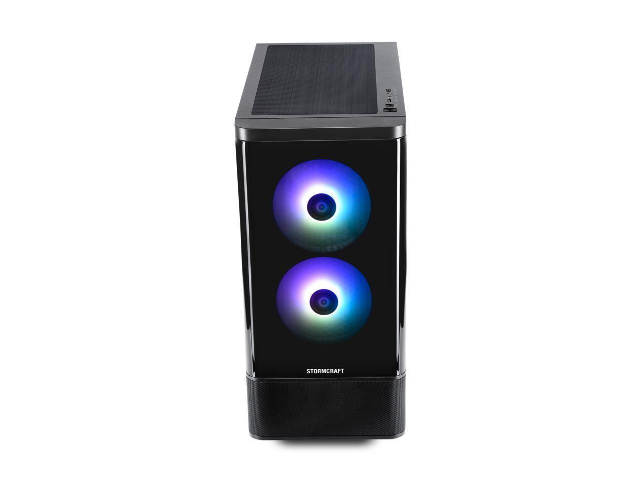 Alt View 3. STORMCRAFT - STORMCRAFT SKYHAWK PRO PC: Ryzen 7 7700, RTX 5070, 32GB DDR5, 2TB NVMe, 850W PSU, Win 11.