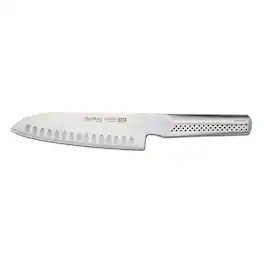 Global - UKON 7 Inch Hollow Ground Santoku Knife - Silver