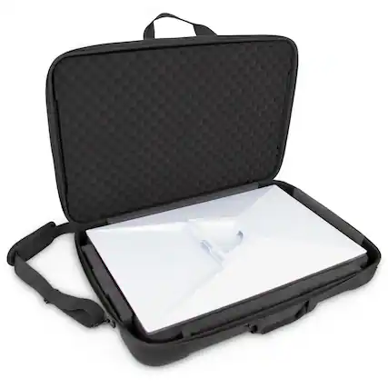 Front. CASEMATIX - Custom Travel Case Compatible with STARLINK - Standard Kit AX Tri Band Wi-Fi System & Accessories - Black.