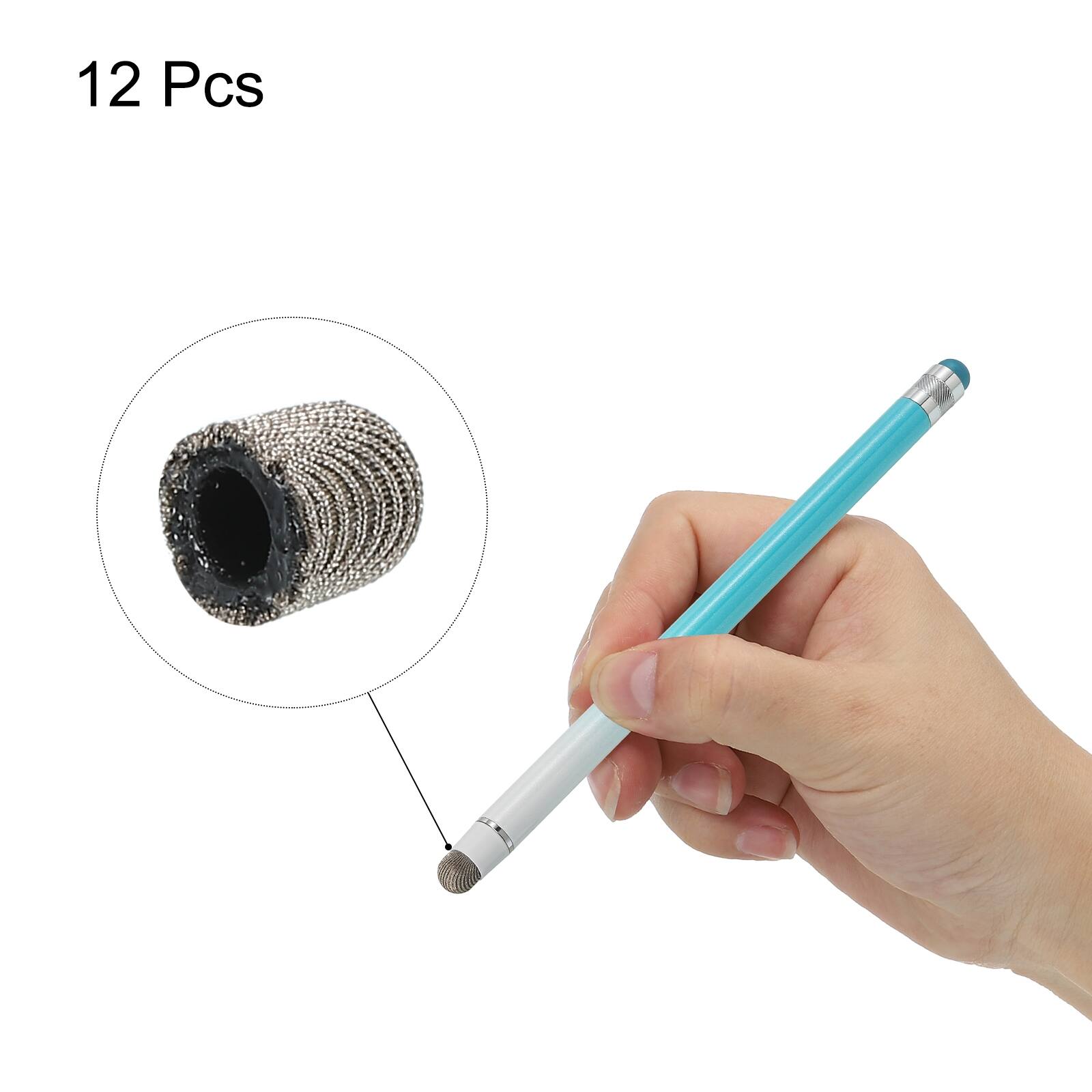 Alt View 2. Unique Bargains - 12pcs 5mm Conductive Fiber Fine Tips Universal Replacement for Capacitive Touch Screen Stylus Pen - Silver Grey.