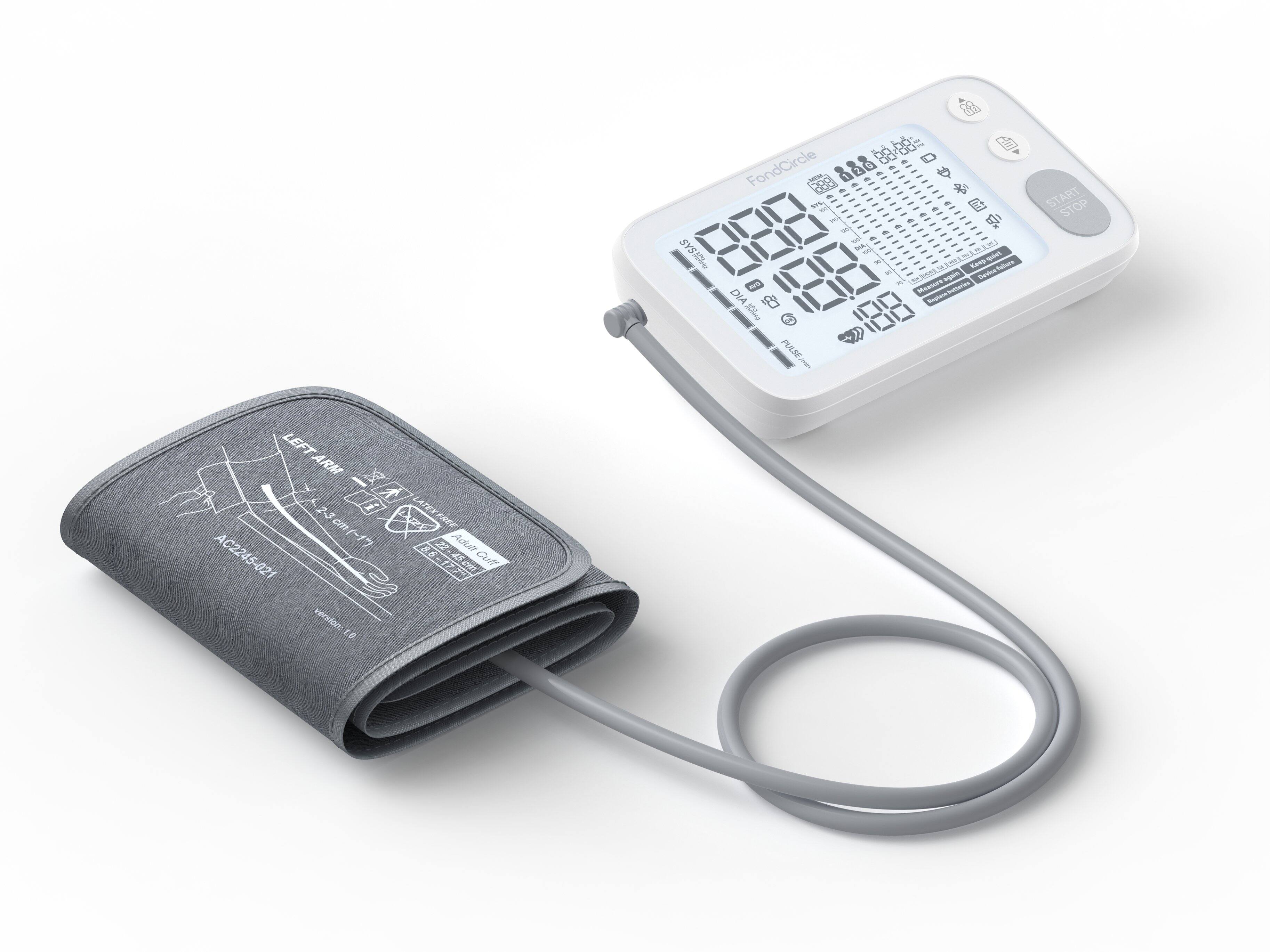LEFT ARM LEFT ARM 3 cm AC2245-021 021 version: 22- Adult Cuff Cuff FondCircle with SYSMING tmj & Keepquiet - Service NAVE My Measure again Regitana Saries DIA Mins Raciphow PULSE POIN START STOP