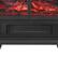 Alt View 2. Ihomeadore - 14-inch Black Free standing Electric Fireplace with Flame Effect and Two heat settings - Black.