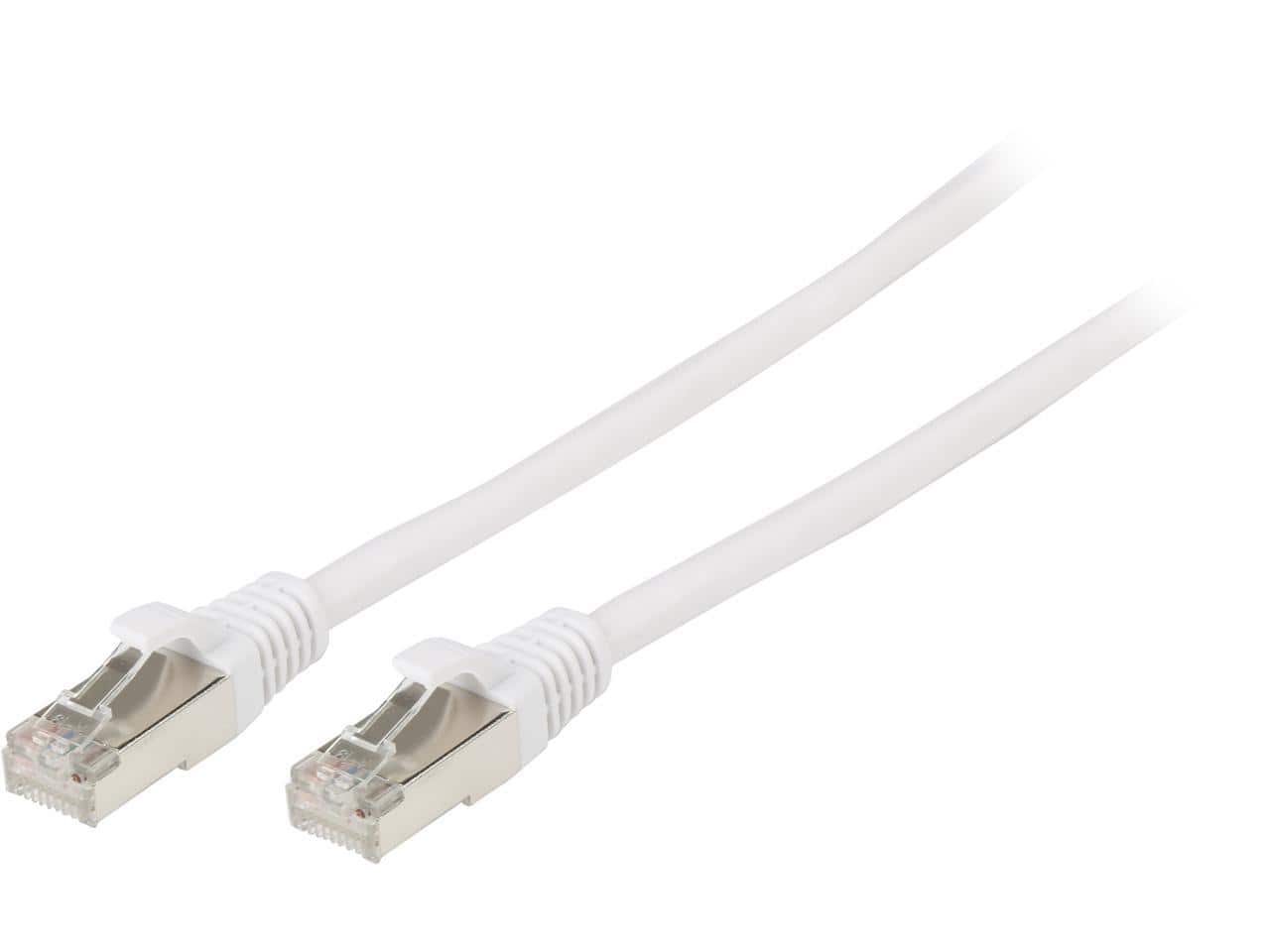 Cables to Go - C2G 00927 Cat6 Cable - Snagless Shielded Ethernet Network Patch Cable, White (20 Feet, 6.09 Meters)