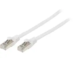 Cables to Go - C2G 00927 Cat6 Cable - Snagless Shielded Ethernet Network Patch Cable, White (20 Feet, 6.09 Meters)
