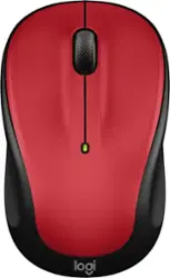 Logitech - M325s Wireless Optical Compact Ambidextrous Mouse - Wireless - Red - Front_Zoom
