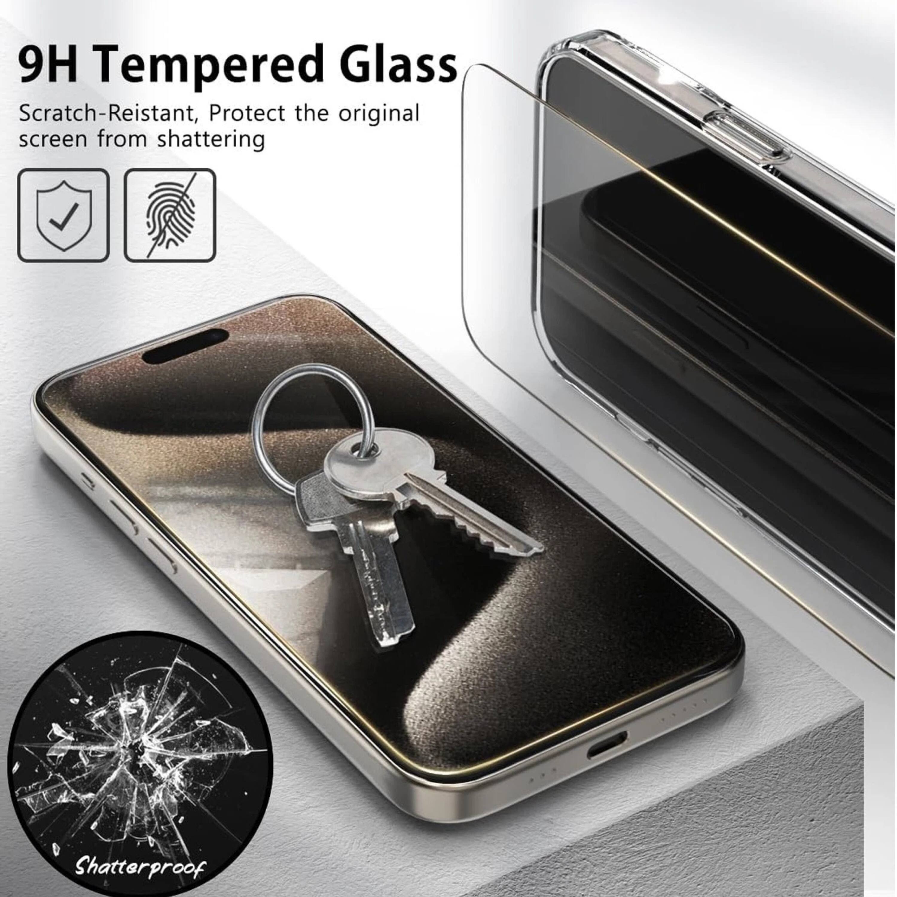 9H Tempered Glass Scratch-Resistant, Protect the original screen from shattering  
Shatterproof