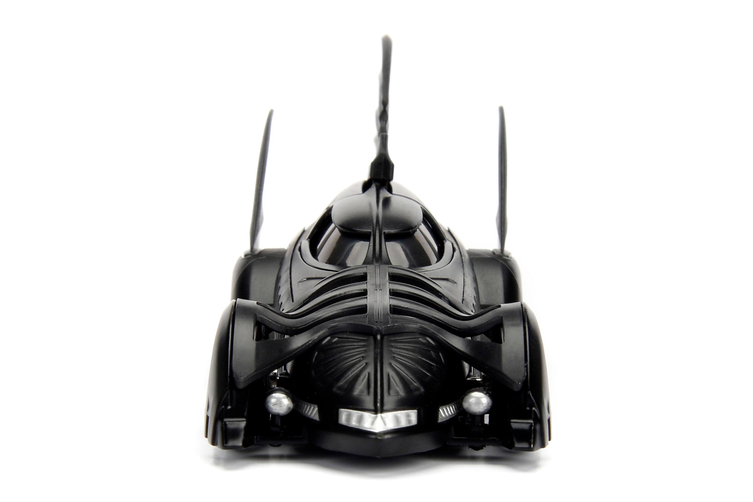 Angle. Jada - Batmobile Black "Batman Forever" (1995) Movie "Hollywood Rides" Series 1/32 Diecast Model Car by Jada - Black.