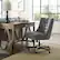 Alt View 15. Linon Home Décor - Modern Upholstered Barrel Swivel Office Chair - Slate Gray.