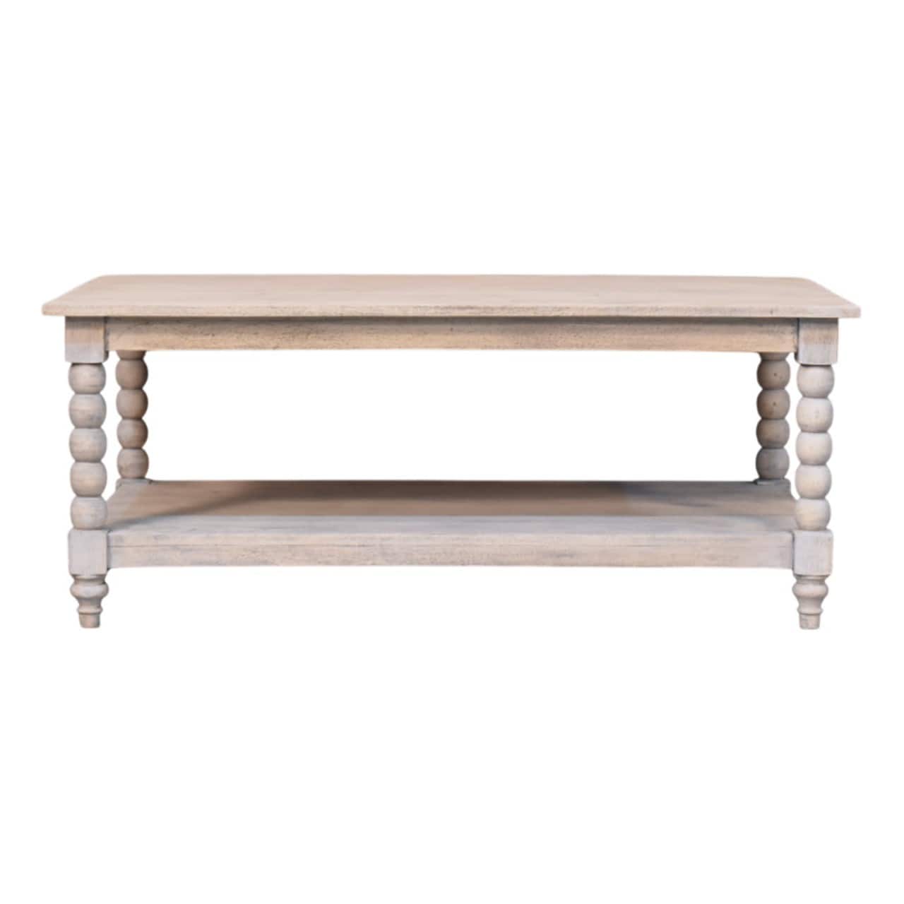 Artisan Furniture - Solid WoodEllsworth Spindle Coffee Table in Acid Wash - Brown