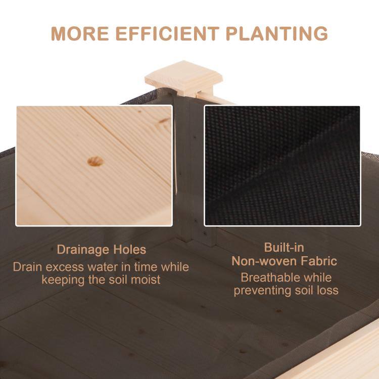 MORE EFFICIENT PLANTING

Drainage Holes
Drain excess water in time while keeping the soil moist

Built-in Non-woven Fabric
Breathable while preventing soil loss