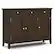 Front. Simpli Home - Acadian Wide Entryway Storage Cabinet - Brunette Brown.