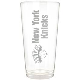 Great American Products - New York Knicks Etched 16oz. Vertical Rally Cry Pint Glass - Multicolor