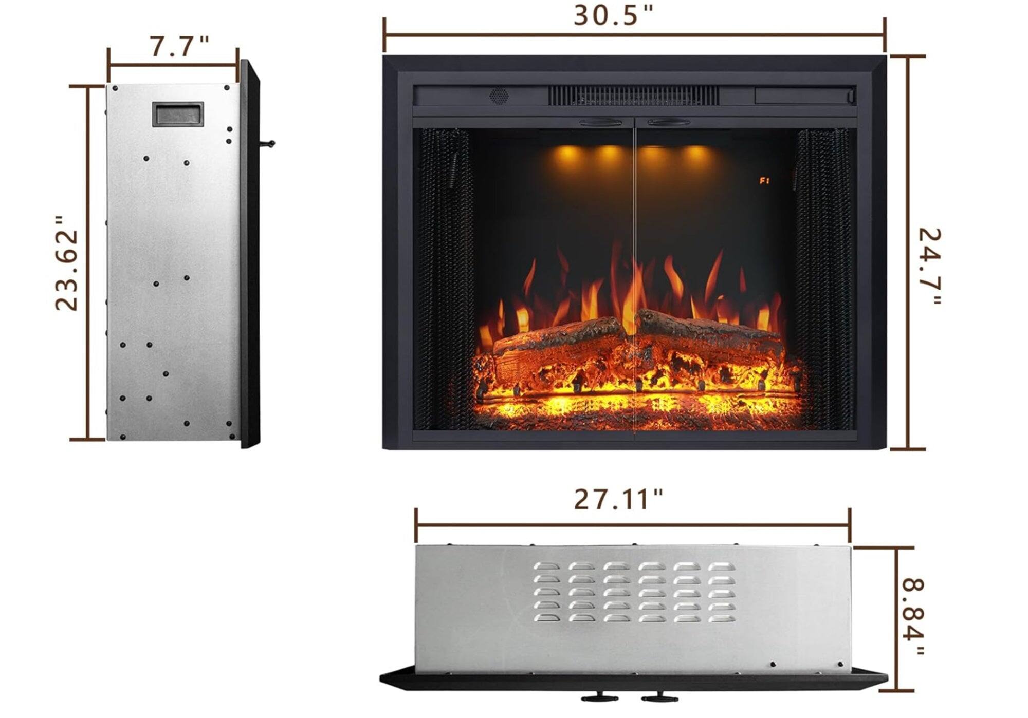 7.7" 30.5" 23.62" FI 24.7" 27.11" 8.84"