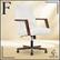 Front. Finch - Neo One Fabric Mid-Back Home Office Chair with Padded Arms - Cream.