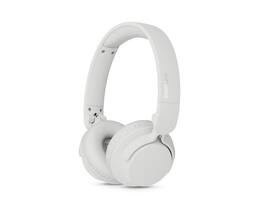 Philips - TAH4500 Wireless On-Ear Bluetooth Headphones with Active Noise Canceling, 70H Playtime (50H ANC), Dynamic Bass - White