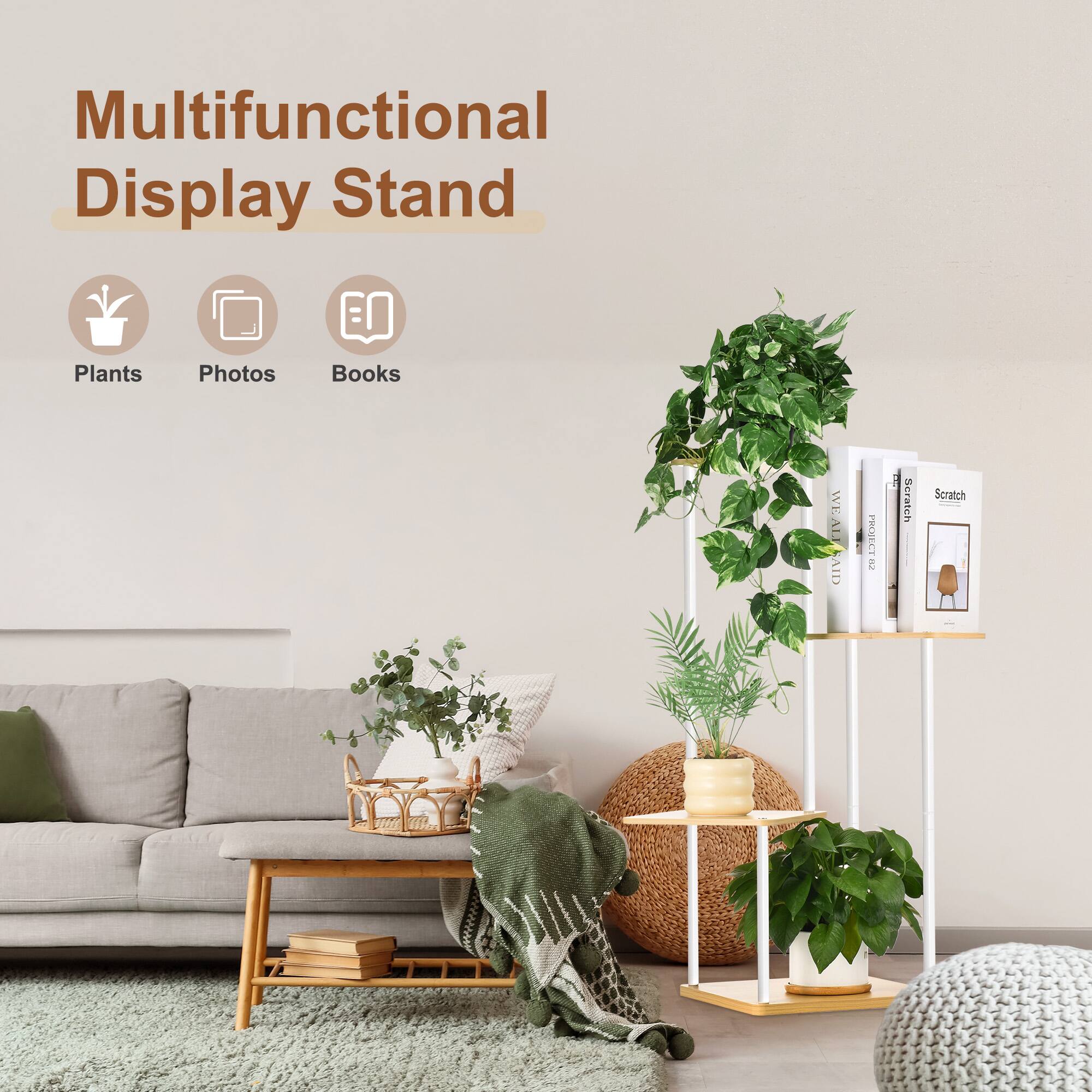 Multifunctional Display Stand

Plants  
Photos  
Books