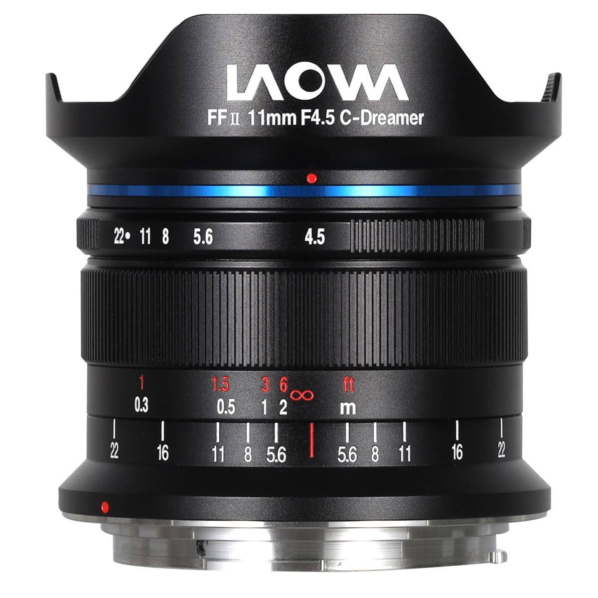 LAOWA FF II 11mm F4.5 C-Dreamer

22 11 8 5.6 4.5

1 0.3 1.5 0.5 3 6 8 1 2

ft m

5.6 8 11 16 22