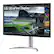 Left. LG - 32" IPS LED 4K UHD FreeSync Monitor with HDR (DisplayPort, HDMI, USB) - Black.