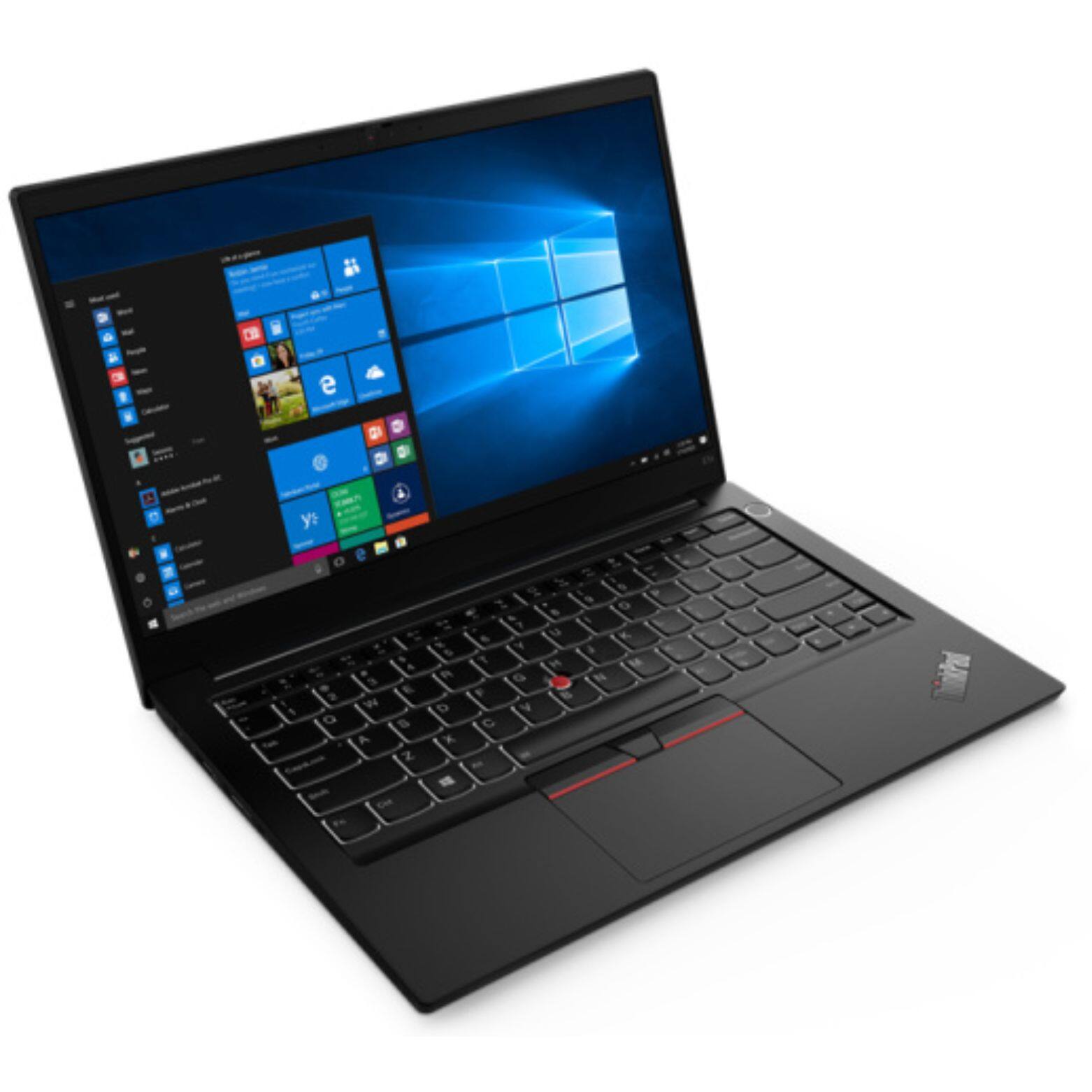 Alt View 1. Lenovo - E14 Gen 3 14" FHD AMD Ryzen 5 5500U 2.1 GHz up to 4.0 GHz 16GB DDR4 256GB SSD Windows 11 Pro Laptop - Black.