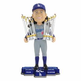 FOCO - Tyler Glasnow Los Angeles Dodgers Back-to-Back World Series Champions 8" Bobblehead - Multicolor