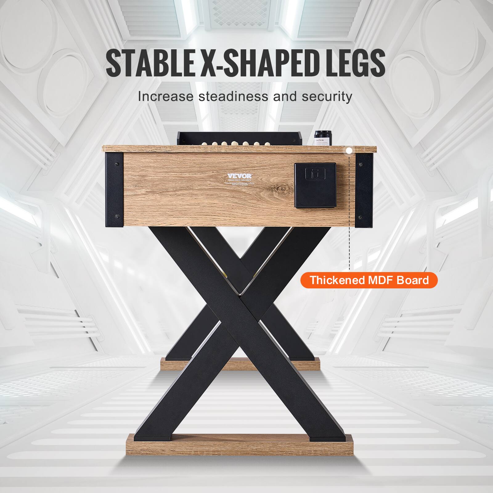 STABLE X-SHAPED LEGS | Increase steadiness and security | VEVOR | Thickened MDF Board