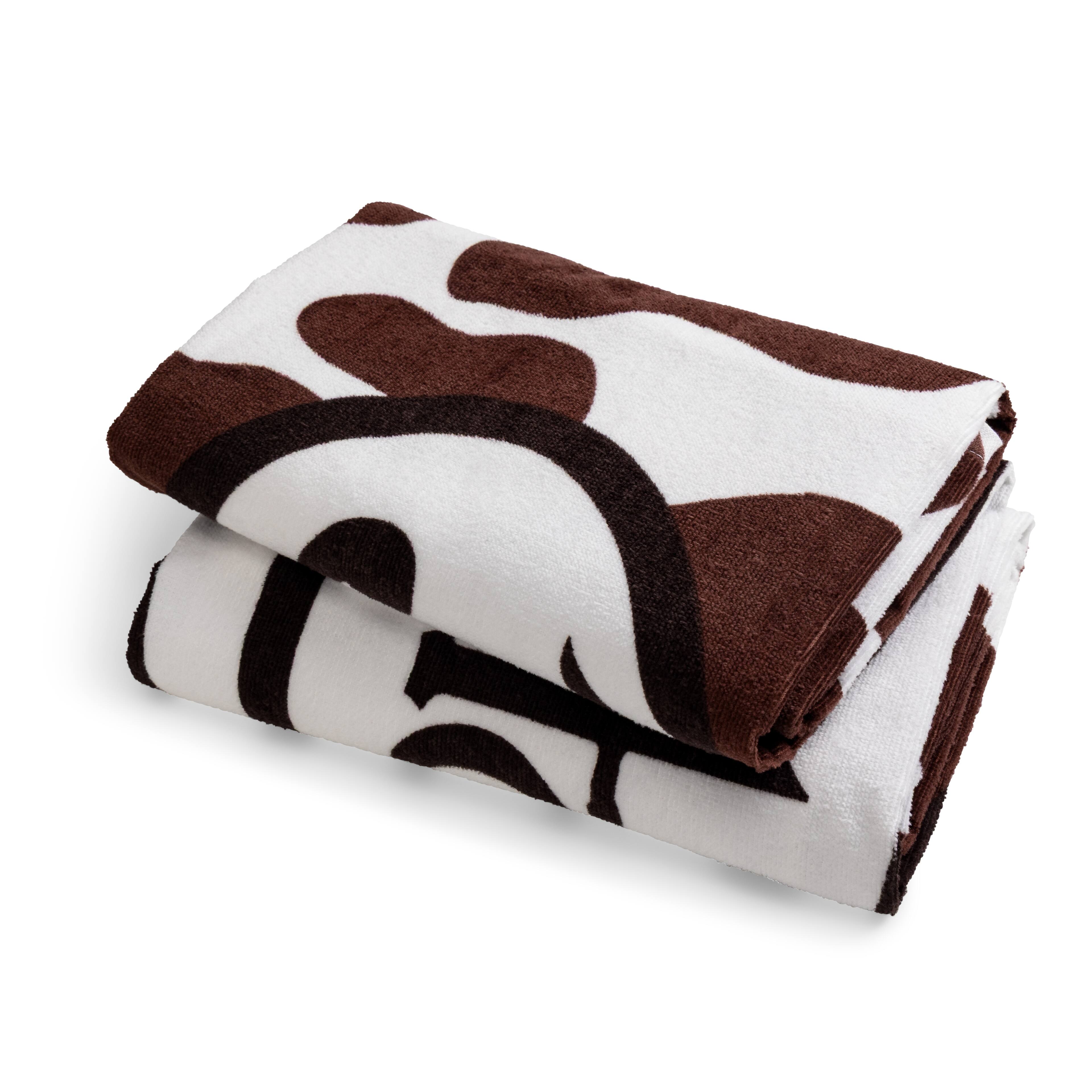 Alt View 2. Von Dutch - Von Dutch Iconic Y2K 100% Cotton 30"x60" Beach Towel | Brown Cow - Brown Cow.