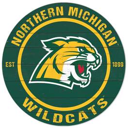 Jardine - Northern Michigan Wildcats 20'' x 20'' Indoor/Outdoor Circle Sign - Green