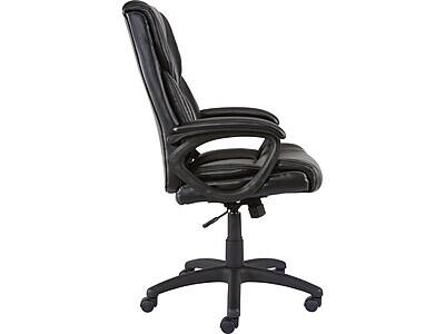 Alt View 2. Staples - Staples Kelburne Luxura Ergonomic Faux Leather Swivel Executive Chair, Black (58226-CC) - Black.