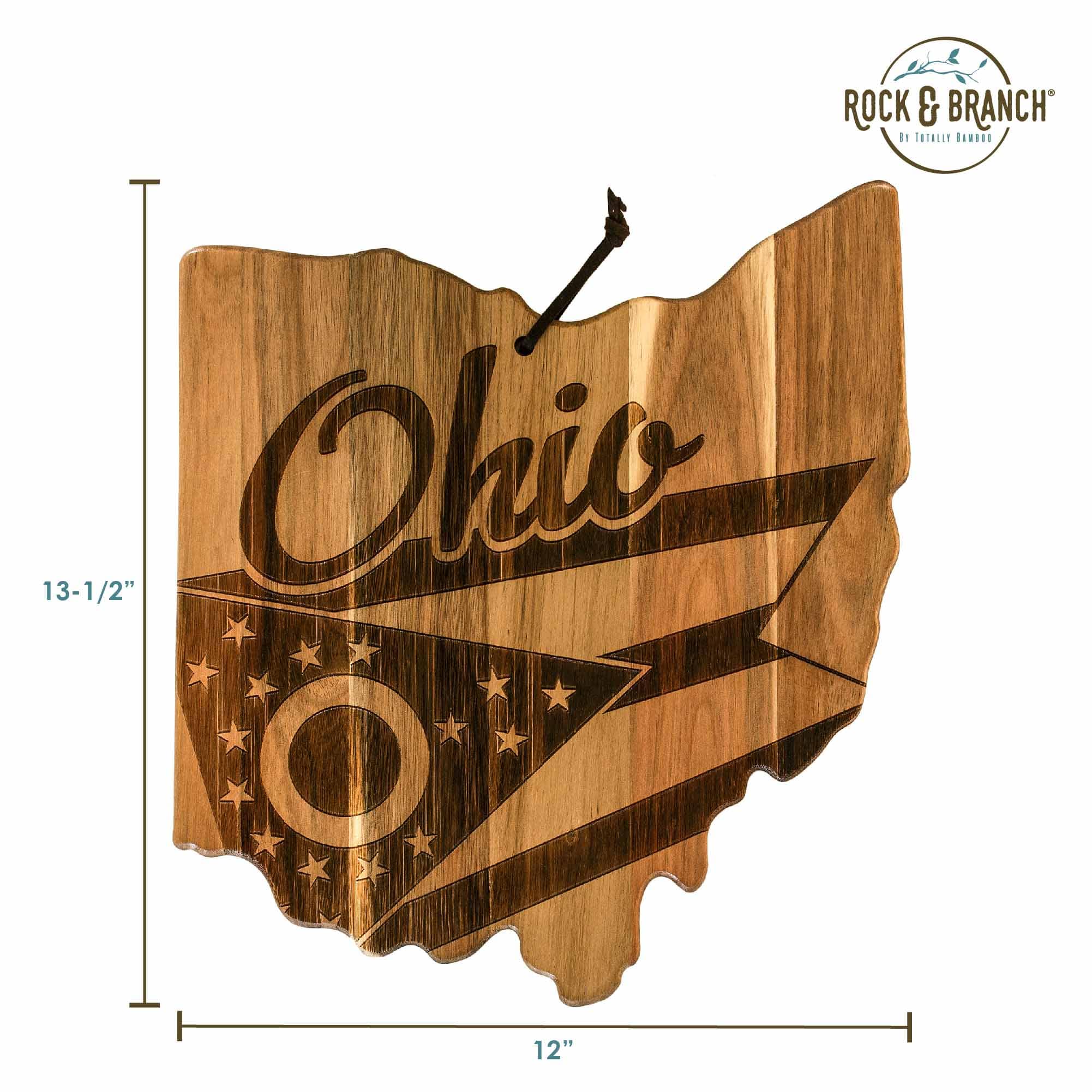 ROCK & BRANCH  
TOTALLY HANDCRAFTED  

Ohio  
13-1/2" x 12"