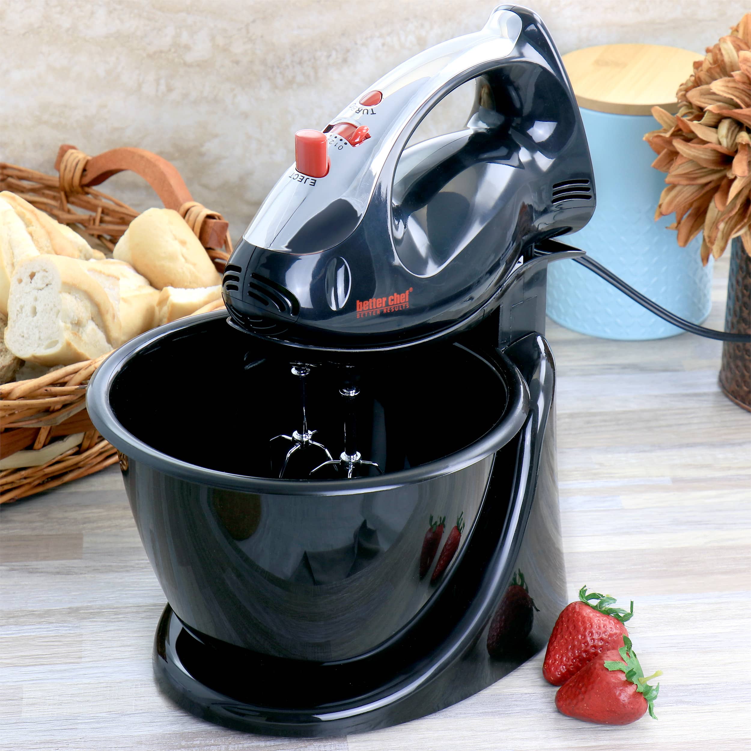 Better Chef - 200 Watt Stand/Hand Mixer with Mixing Bowl - Thumbnail 2