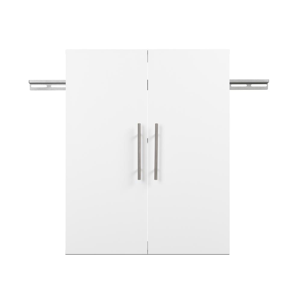 Left. Prepac - HangUps 24" Upper Storage Cabinet, White - White.