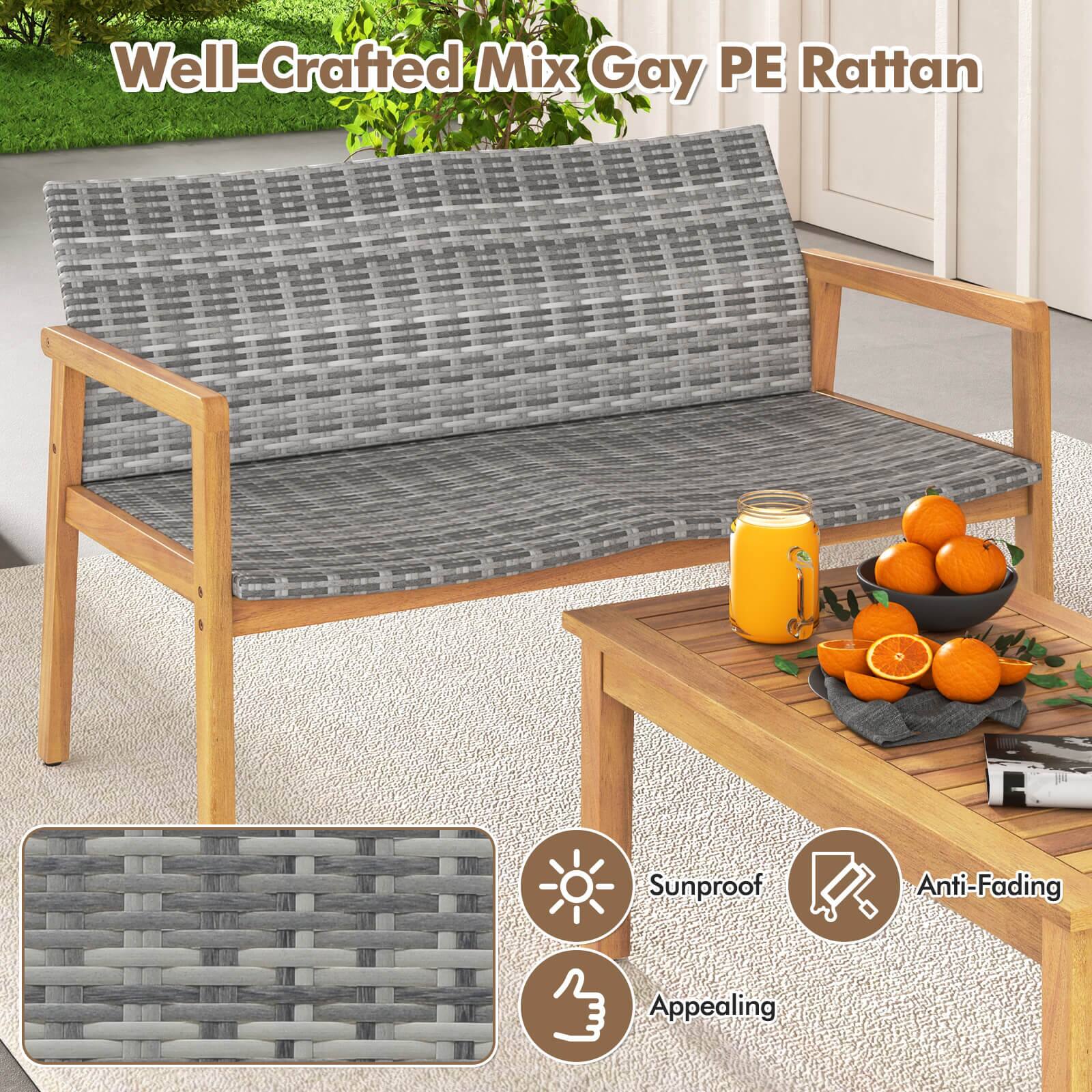 Well-Crafted Mix Gay PE Rattan, Sunproof, Anti-Fading, Appealing